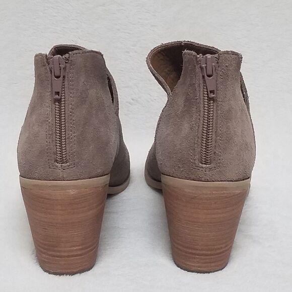 ANTHROPOLOGIE Susina Carina Suede Open Toe Bootie - Picture 9 of 16